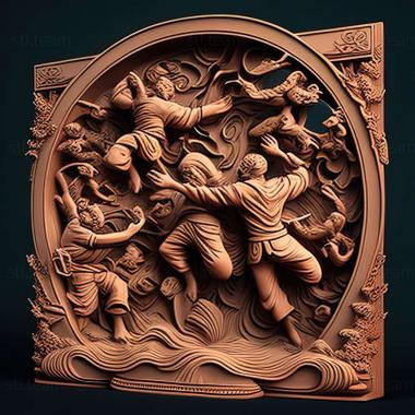 3D model Legends of Kung Fu game (STL)